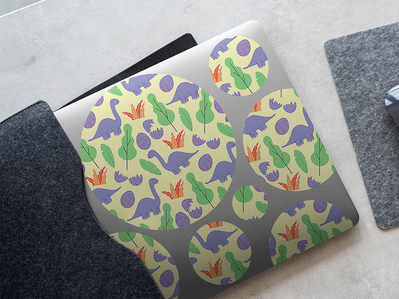 beatific brontosaurs dinosaur DIY Laptop Stickers