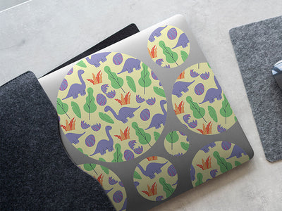 beatific brontosaurs dinosaur DIY Laptop Stickers