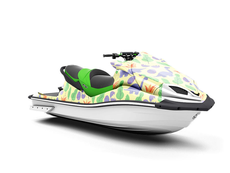 Beatific Brontosaurs Dinosaur Jet Ski Vinyl Customized Wrap
