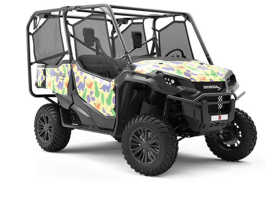 Beatific Brontosaurs Dinosaur Utility Vehicle Vinyl Wrap