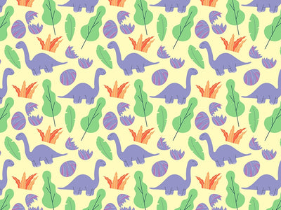 Beatific Brontosaurs Dinosaur Vinyl Wrap Pattern~Rwraps Series 914 Digitally Printed Vinyl Wrap~0