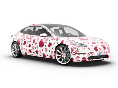 Beating Drums Heart Vehicle Vinyl Wrap