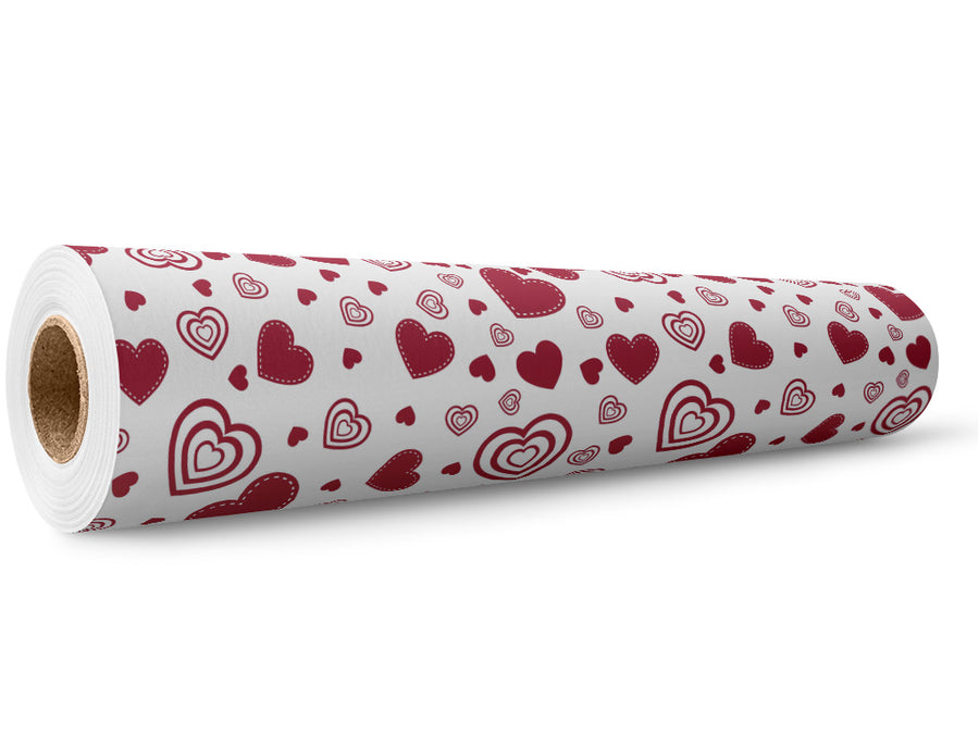 Beating Drums Heart Wrap Film Wholesale Roll~Rwraps Series 914 Digitally Printed Vinyl Roll~5