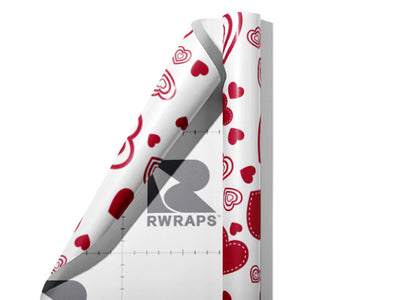 Beating Drums Heart Wrap Film Sheets~Rwraps Series 914 Beating Drums Heart Scrolled Sheet~3