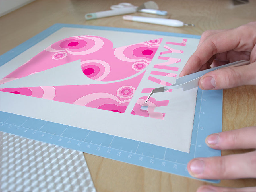 beating heart abstract geometric Easy Weed Craft Vinyl
