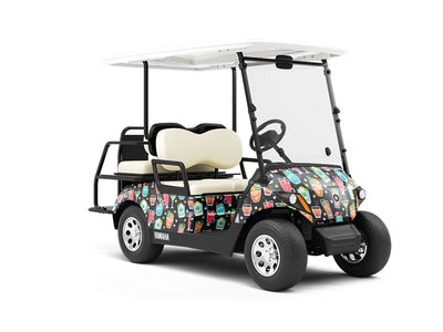 Beating Sunshine Alcohol Wrapped Golf Cart