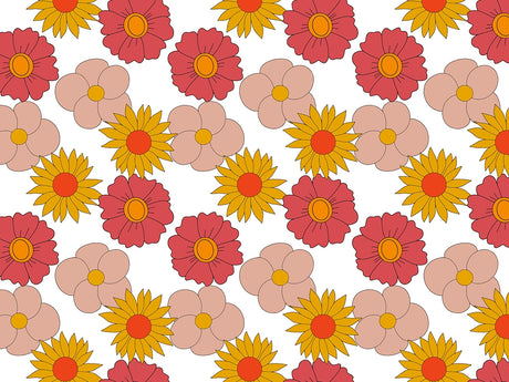 Beautiful Barbarella Retro Vinyl Wrap Pattern~Rwraps Series 914 Digitally Printed Vinyl Wrap~0