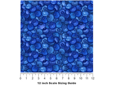 Beautiful Bluecrop Fruit Vinyl Film Pattern Size 12 inch Scale~Rwraps Beautiful Bluecrop Fruit Sizing Chart~2