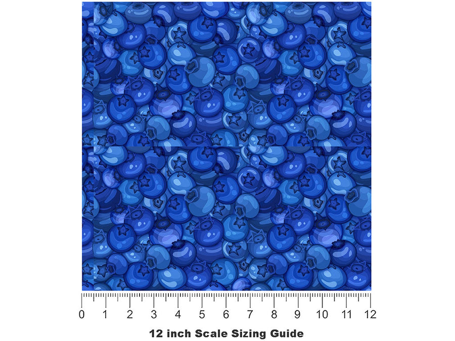 Beautiful Bluecrop Fruit Vinyl Film Pattern Size 12 inch Scale~Rwraps Beautiful Bluecrop Fruit Sizing Chart~2