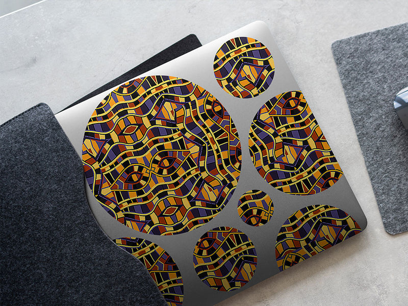 beautiful complexities art deco DIY Laptop Stickers