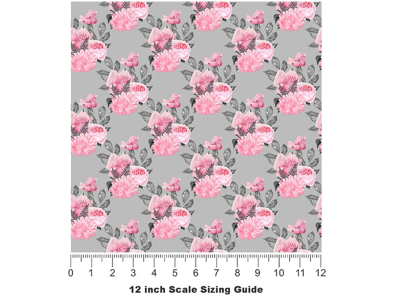Beautiful Decomposition Gothic Vinyl Film Pattern Size 12 inch Scale~Rwraps Beautiful Decomposition Gothic Sizing Chart~2