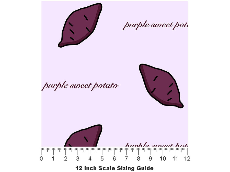 Beautiful Evangeline Vegetable Vinyl Film Pattern Size 12 inch Scale~Rwraps Beautiful Evangeline Vegetable Sizing Chart~2
