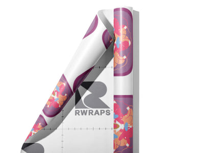Beautiful Ones Abstract Wrap Film Sheets~Rwraps Series 914 Beautiful Ones Abstract Scrolled Sheet~3