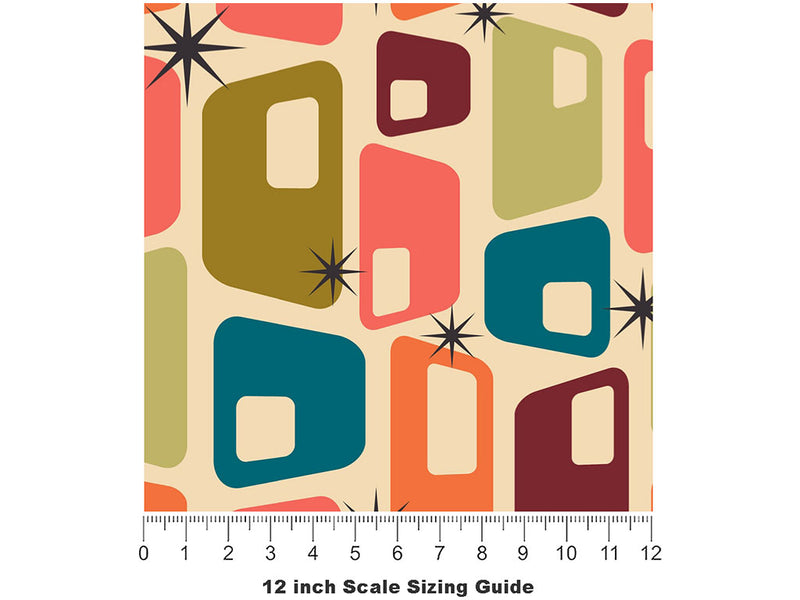 Been Bewitched Retro Vinyl Film Pattern Size 12 inch Scale~Rwraps Been Bewitched Retro Sizing Chart~2