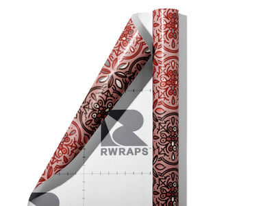 Begonia Tile Wrap Film Sheets~Rwraps Series 914 Begonia Tile Scrolled Sheet~4