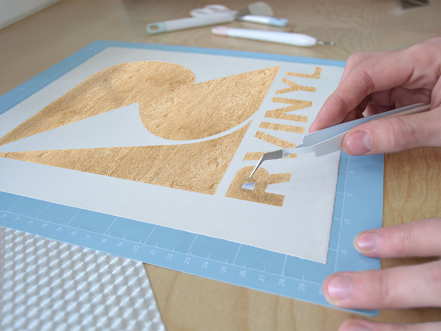 beige travertine stone Easy Weed Craft Vinyl