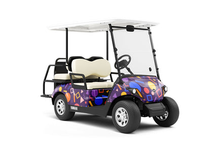 Being Young Abstract Wrapped Golf Cart