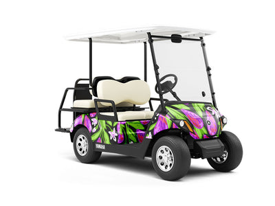 Belle de Louvain Fruit Wrapped Golf Cart