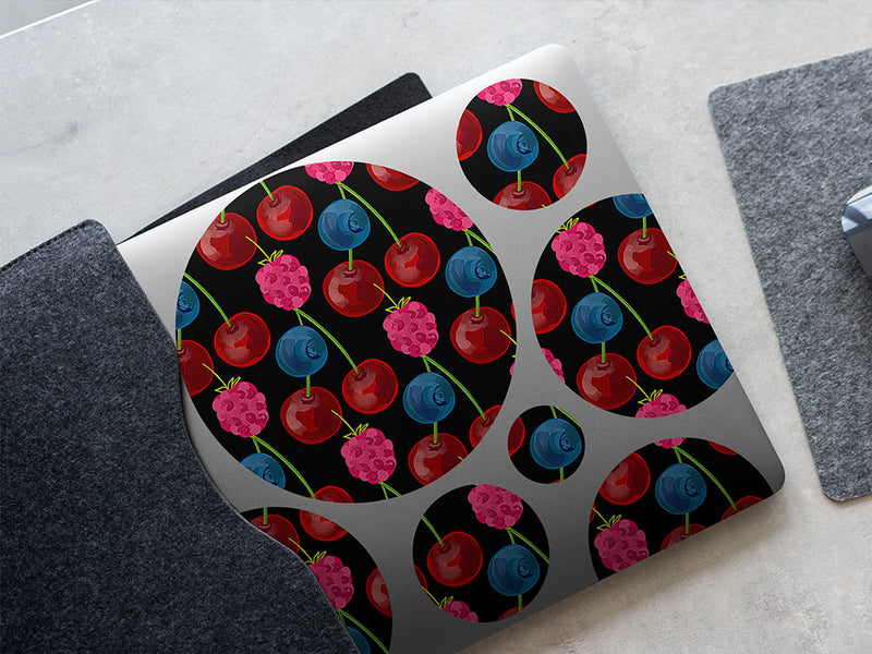 berries and cherries fruit DIY Laptop Stickers