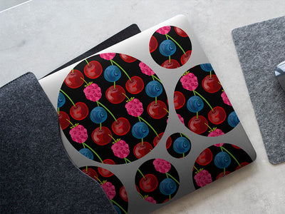 berries and cherries fruit DIY Laptop Stickers