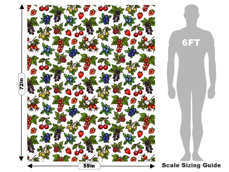 Berry Cluster Fruit Vehicle Wrap Scale~Rwraps Series 914 Berry Cluster Fruit Measurements~1