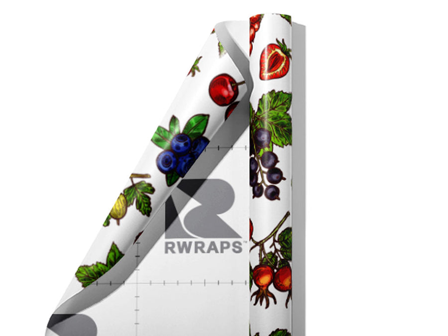 Berry Cluster Fruit Wrap Film Sheets~Rwraps Series 914 Berry Cluster Fruit Scrolled Sheet~3