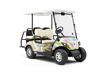 Best Friends Art Deco Wrapped Golf Cart