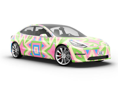 Best Friends Art Deco Vehicle Vinyl Wrap