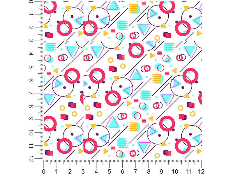bette davis abstract geometric 1ft x 1ft Craft Sheets