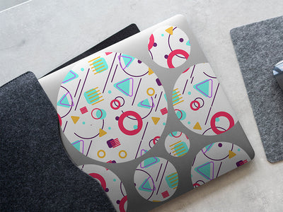 bette davis abstract geometric DIY Laptop Stickers