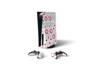 bette davis abstract geometric Sony PS5 DIY Skin