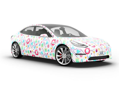 Bette Davis Abstract Vehicle Vinyl Wrap