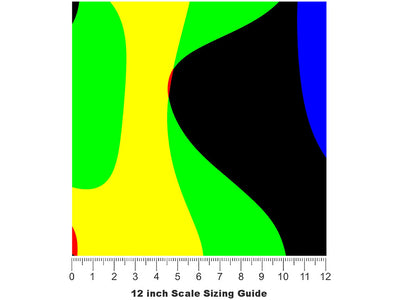 Beyond Darkness Retro Vinyl Film Pattern Size 12 inch Scale~Rwraps Beyond Darkness Retro Sizing Chart~2