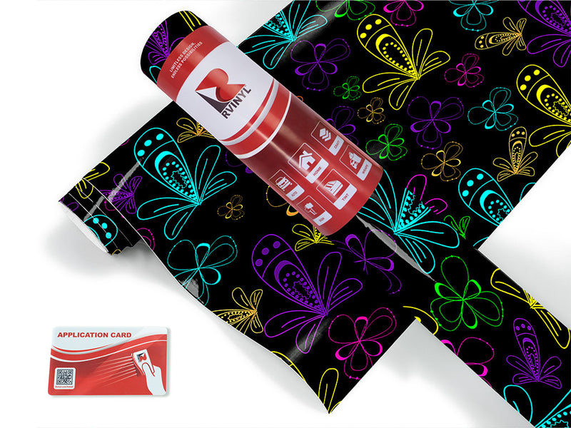 big bad abstract geometric Craft Vinyl Roll