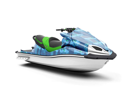 Big City Blues Cityscape Jet Ski Vinyl Customized Wrap