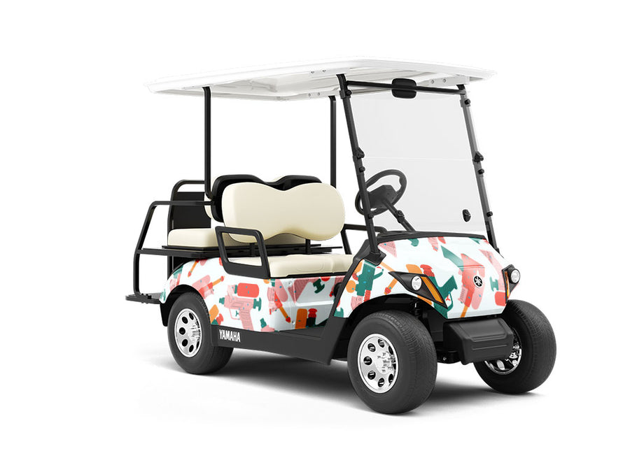 Big Guns Weapon Wrapped Golf Cart