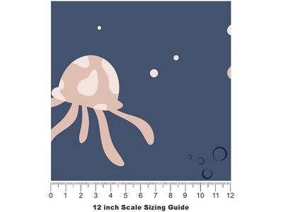 Bikini Jellies Marine Life Vinyl Film Pattern Size 12 inch Scale~Rwraps Bikini Jellies Marine Life Sizing Chart~2