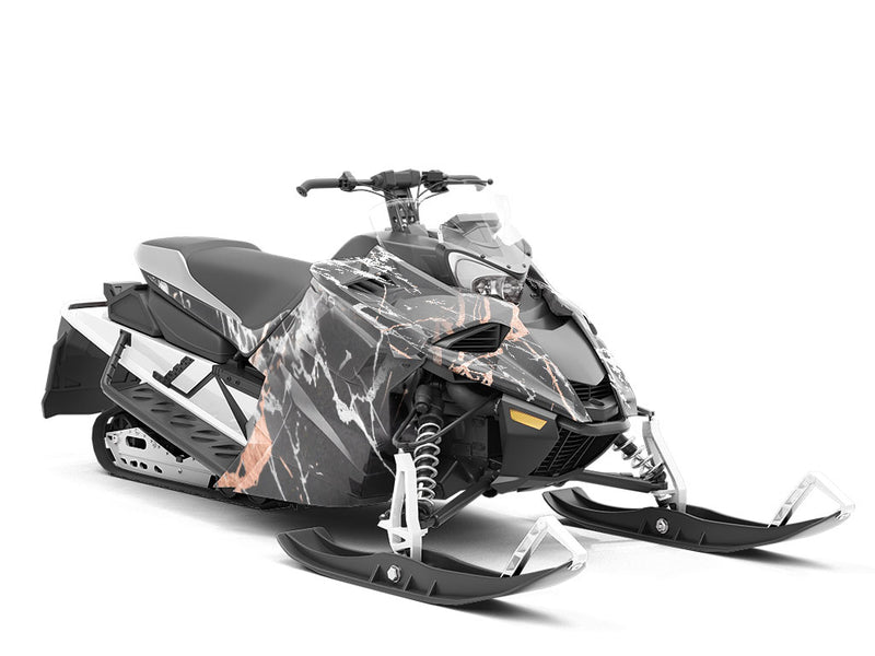 Bilbao Gray Marble Custom Wrapped Snowmobile
