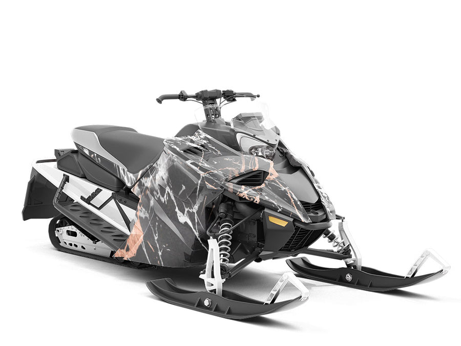 Bilbao Gray Marble Custom Wrapped Snowmobile