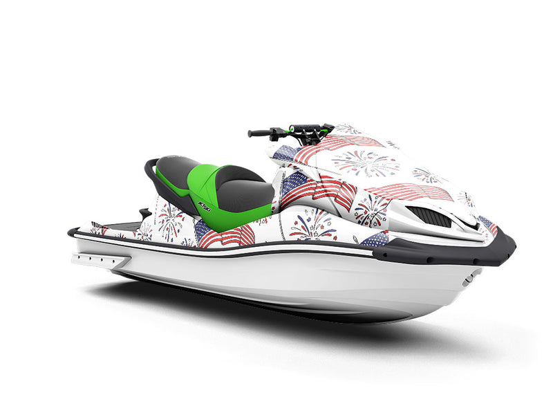 Billowing Breeze Americana Jet Ski Vinyl Customized Wrap