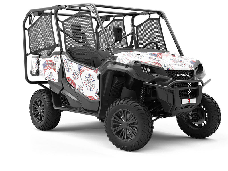 Billowing Breeze Americana Utility Vehicle Vinyl Wrap