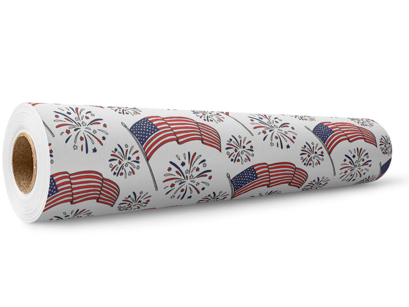 Billowing Breeze Americana Wrap Film Wholesale Roll~Rwraps Series 914 Digitally Printed Vinyl Roll~5