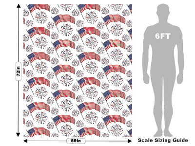 Billowing Breeze Americana Vehicle Wrap Scale~Rwraps Series 914 Billowing Breeze Americana Measurements~2