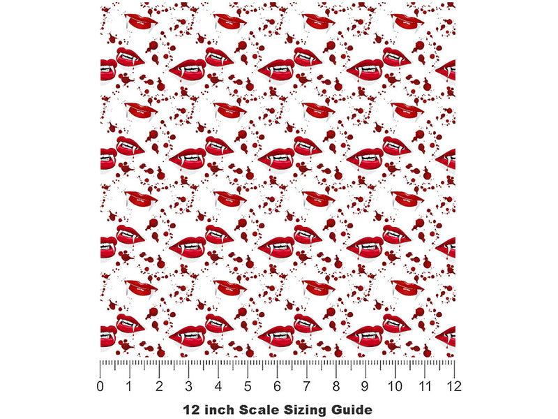 Bite Me Vampire Vinyl Film Pattern Size 12 inch Scale~Rwraps Bite Me Vampire Sizing Chart~2