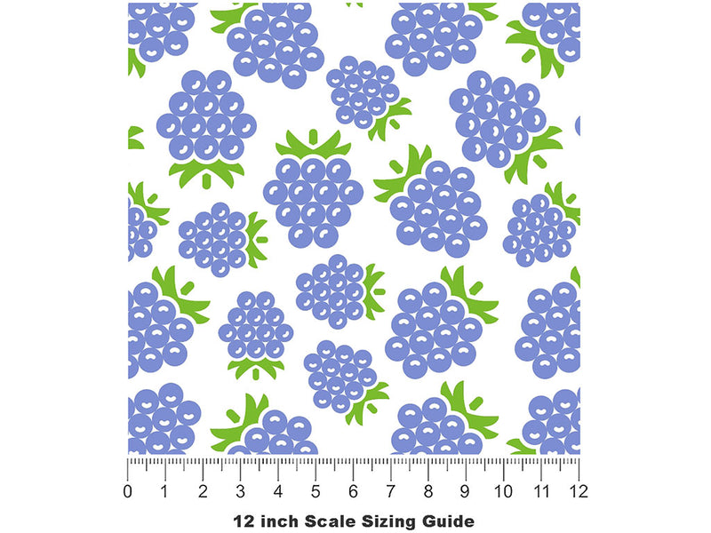 Bite-Size Bubbles Fruit Vinyl Film Pattern Size 12 inch Scale~Rwraps Bite-Size Bubbles Fruit Sizing Chart~2