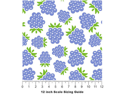 Bite-Size Bubbles Fruit Vinyl Film Pattern Size 12 inch Scale~Rwraps Bite-Size Bubbles Fruit Sizing Chart~2