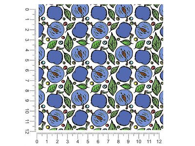 bite-sized bluebyrd fruit 1ft x 1ft Craft Sheets