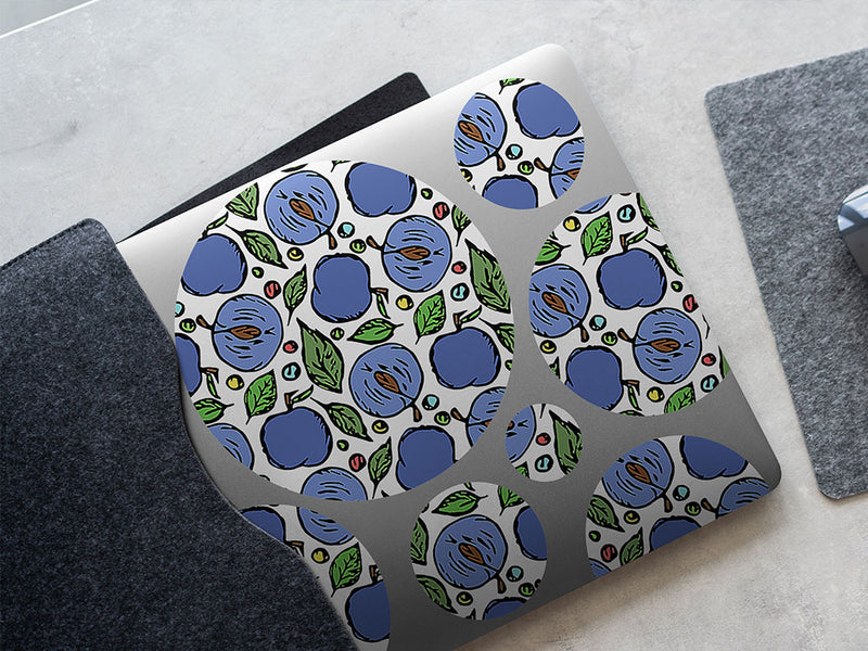bite-sized bluebyrd fruit DIY Laptop Stickers