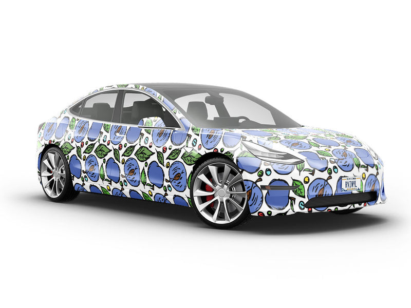Bite-Sized Bluebyrd Fruit Vehicle Vinyl Wrap