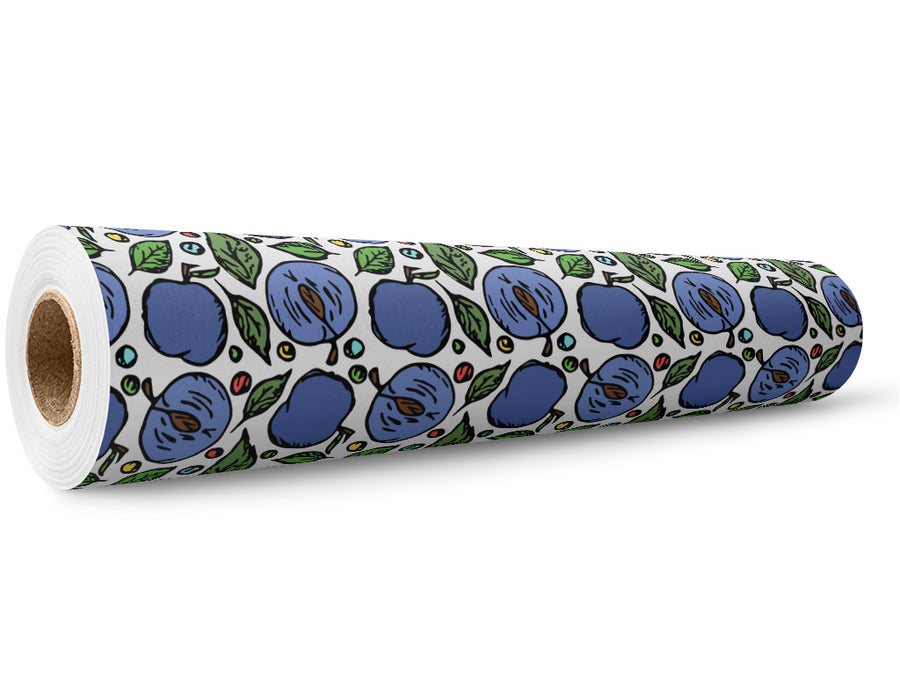 Bite-Sized Bluebyrd Fruit Wrap Film Wholesale Roll~Rwraps Series 914 Digitally Printed Vinyl Roll~5
